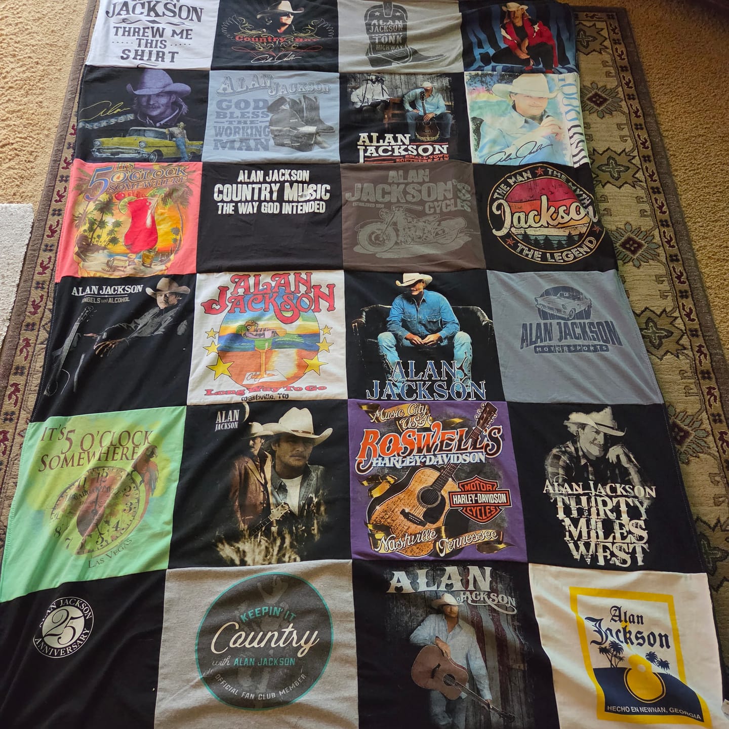 Customer photo review of Project Repat T-Shirt Quilt