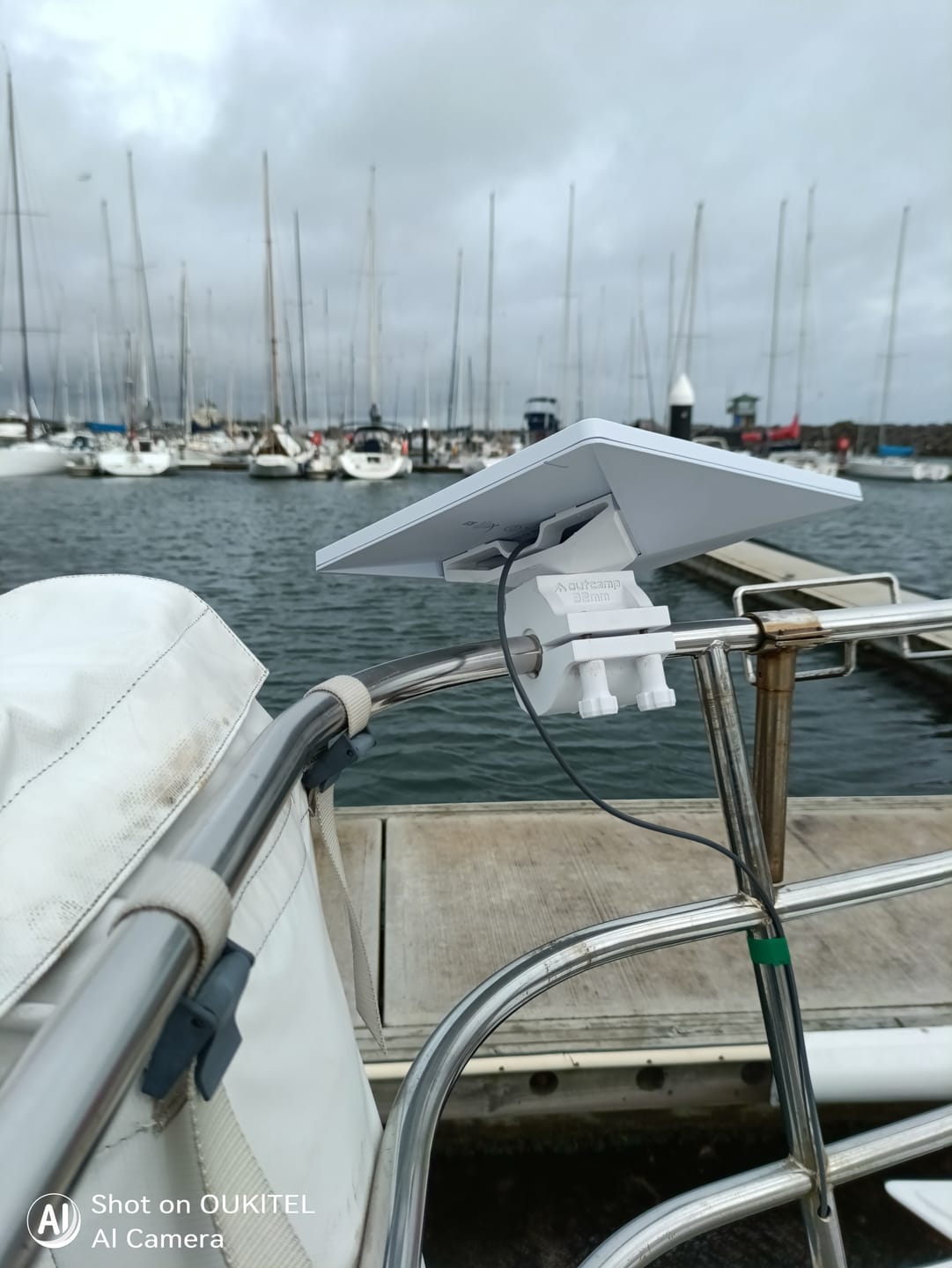Customer photo review of Outcamp Marine Rail Mount for Starlink Mini | 25mm & 32mm Clamp | Australia
