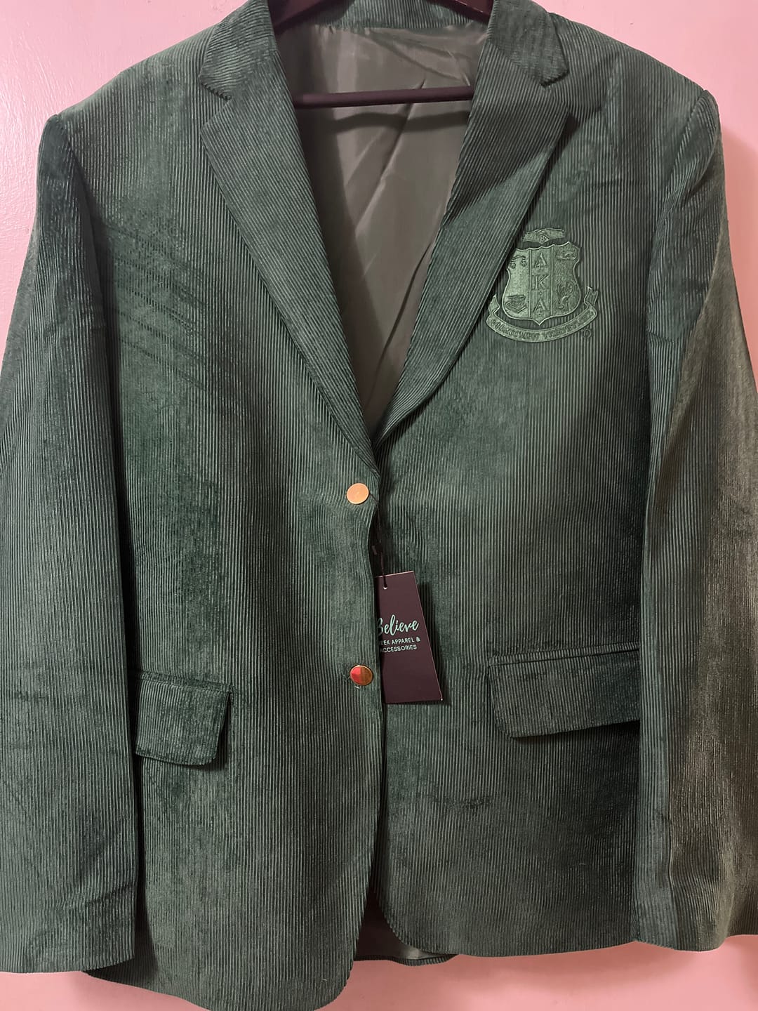 Customer photo review of AKA Corduroy Blazer