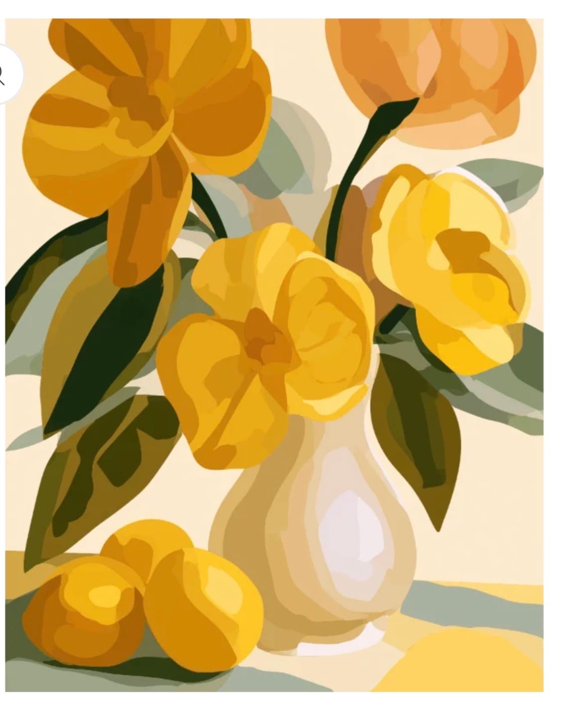 Customer photo review of A Vase of Sunshine | Paint by Number