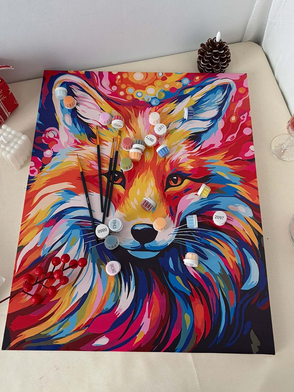 Customer photo review of Renard Coloré Abstrait