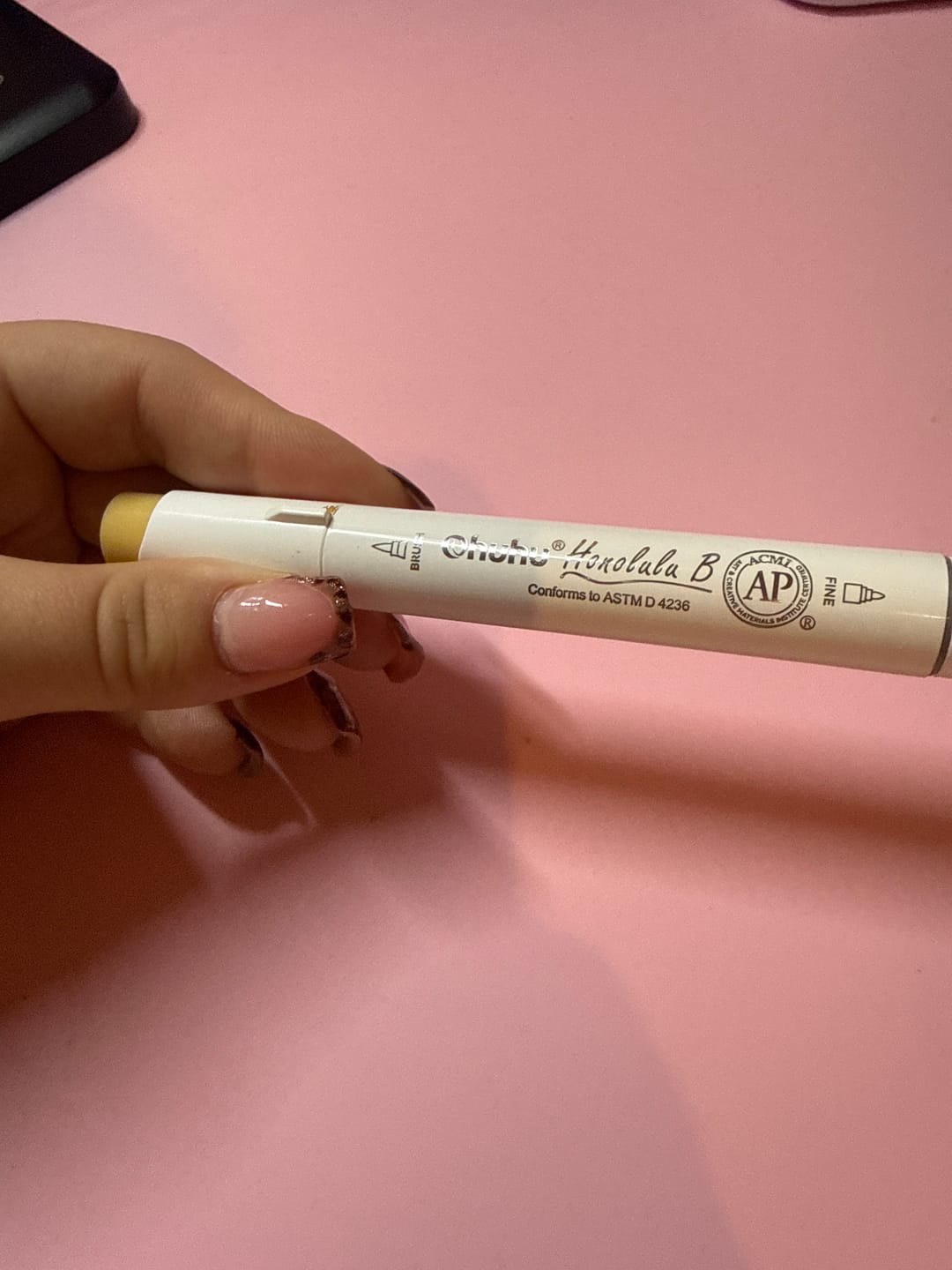 Customer photo review of Ohuhu Honolulu E240 / Y413 Individual Marker, Brush & Chisel