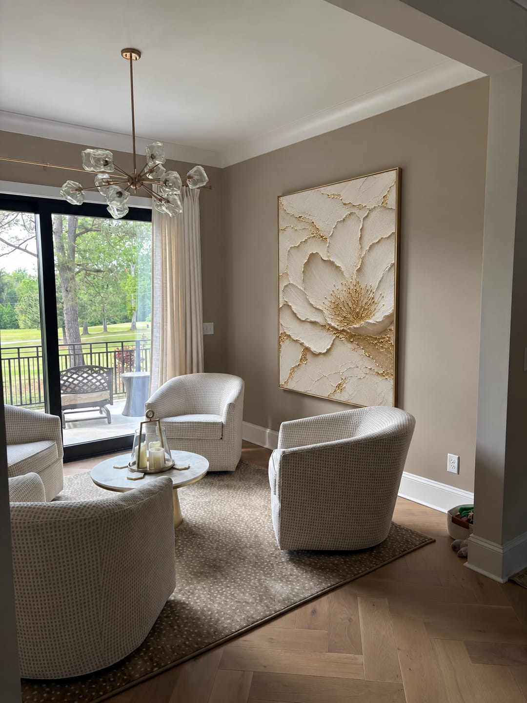 Customer photo review of Gilded Blossom Relief Wall Art