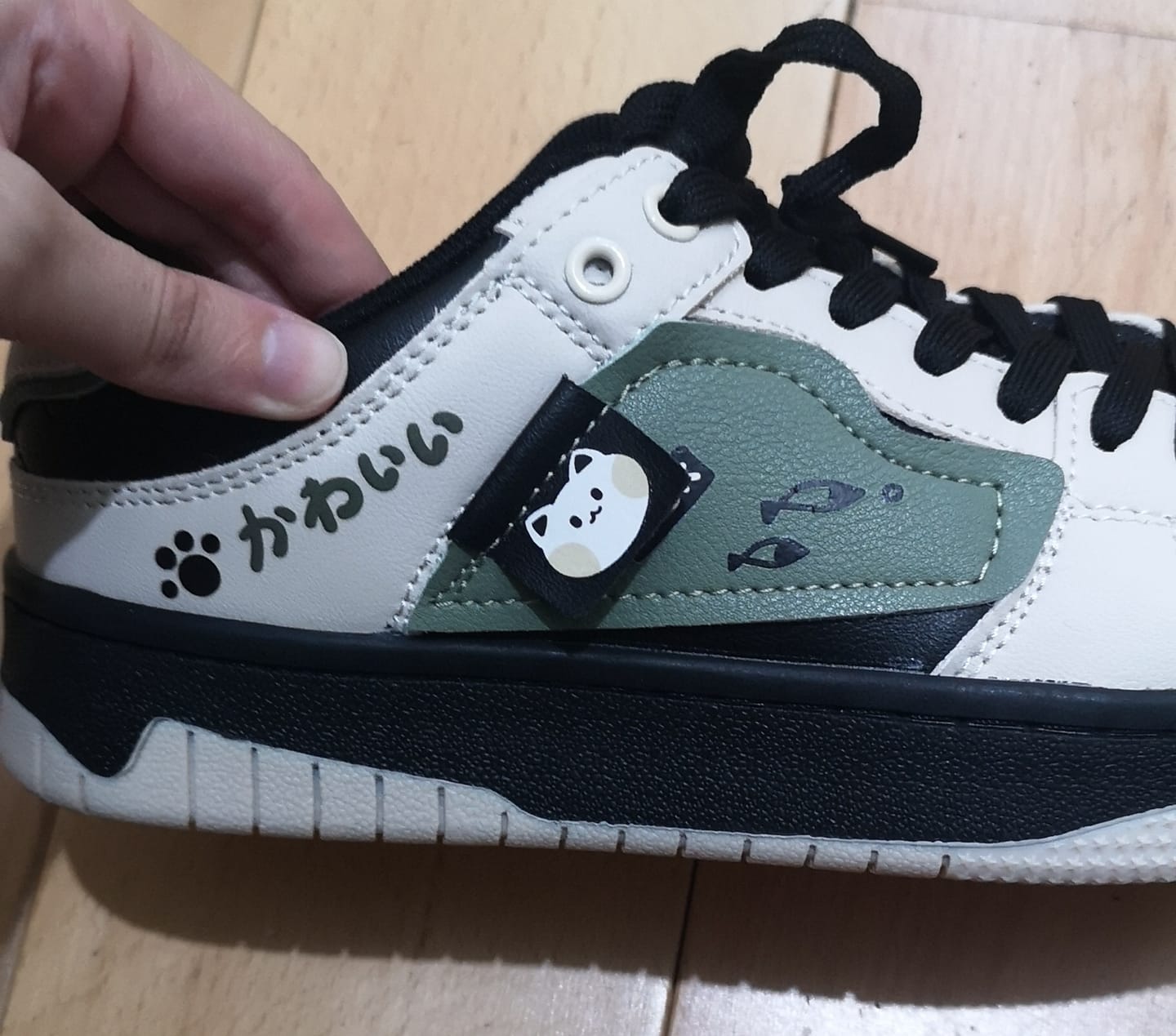 Customer photo review of Kawaii Neko Chunky Casual Sneakers - Unisex