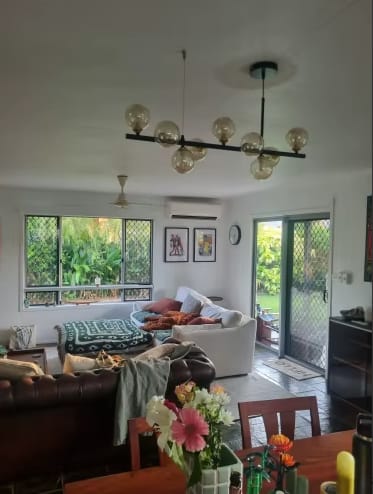 Customer photo review of Linear Globe Pendant Light