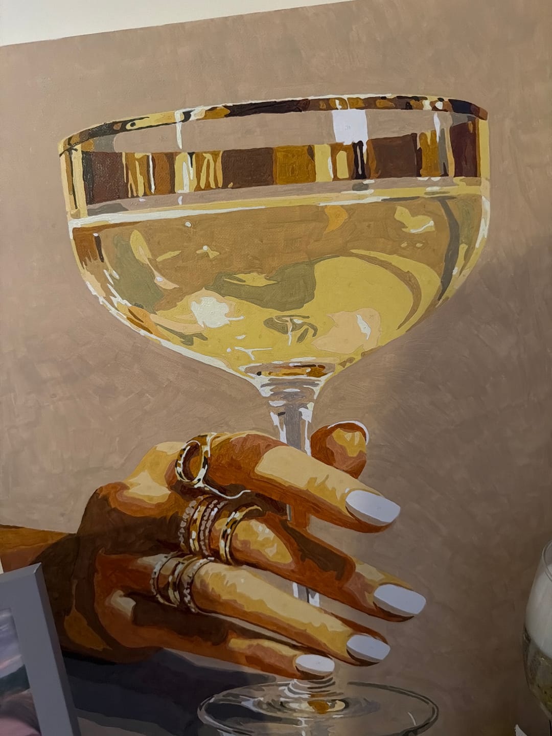 Customer photo review of Fancy a Drink | Paint by Number