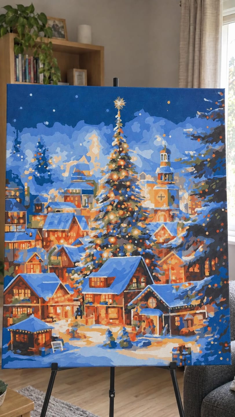 Customer photo review of Village de Noël Étincelant