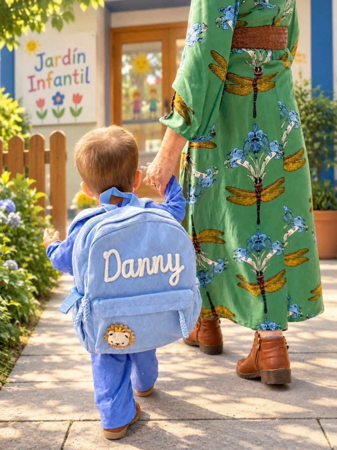 Customer photo review of K&C - Personalized Knitted Backpack
