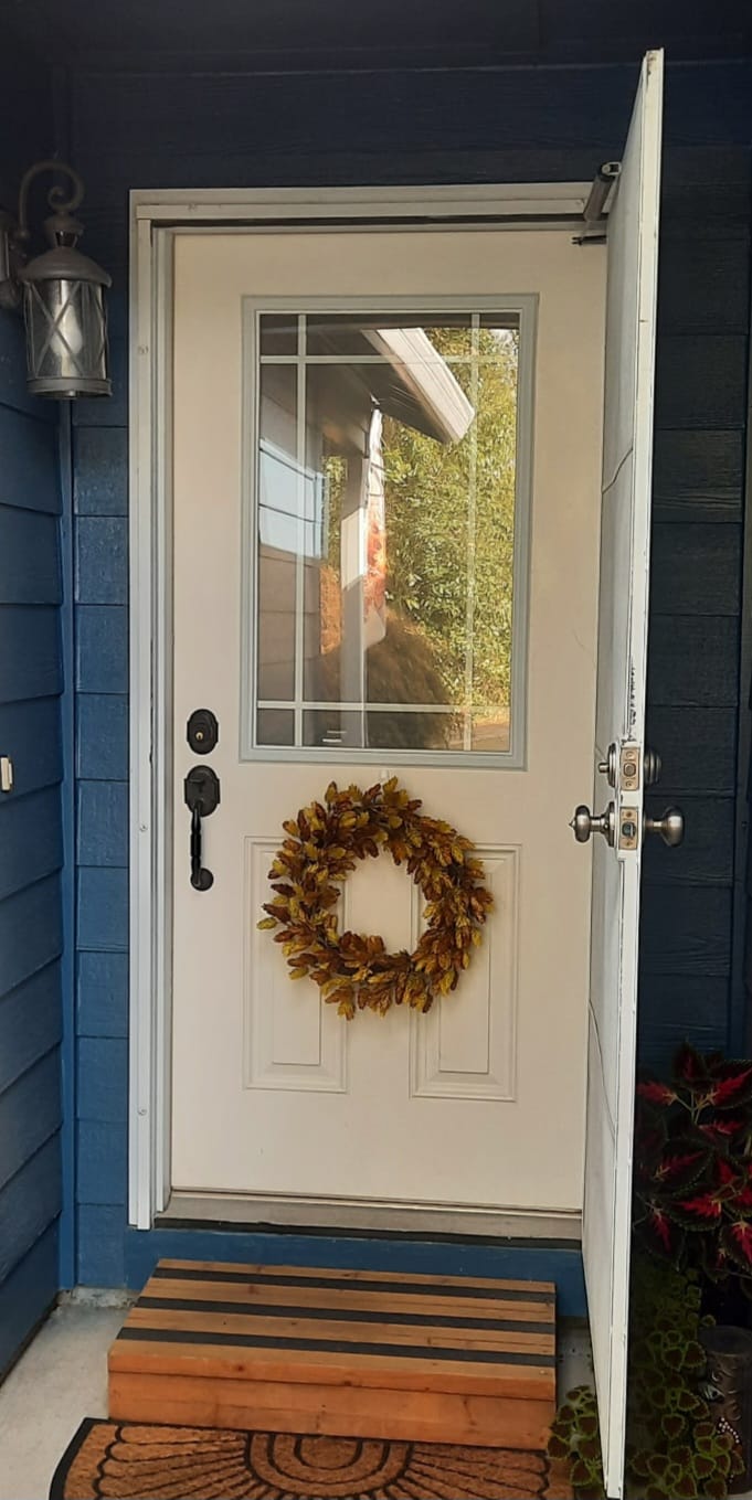 Customer photo review of Grills Between Glass 9 Lite Prairie Style Glass and Frame Kit (Half Lite)