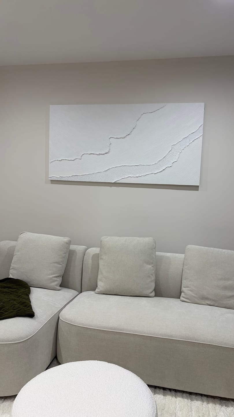 Customer photo review of 3D Textured Abstract Wave Painting - Tidal Veil