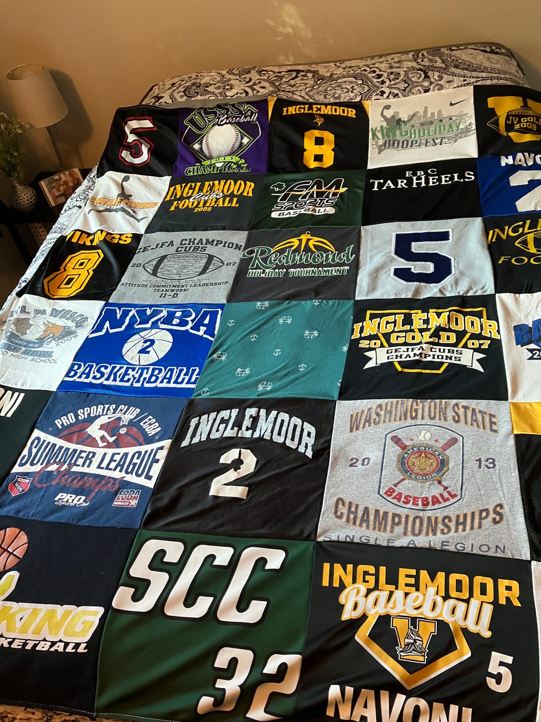 Customer photo review of Project Repat T-Shirt Quilt