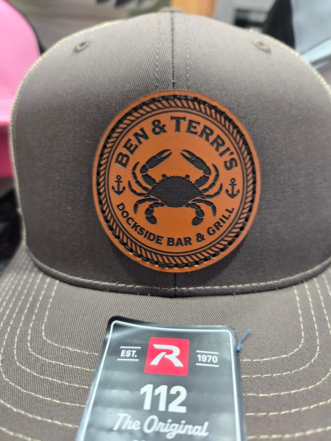 Customer photo review of Richardson 112 Custom Leather Patch Hats