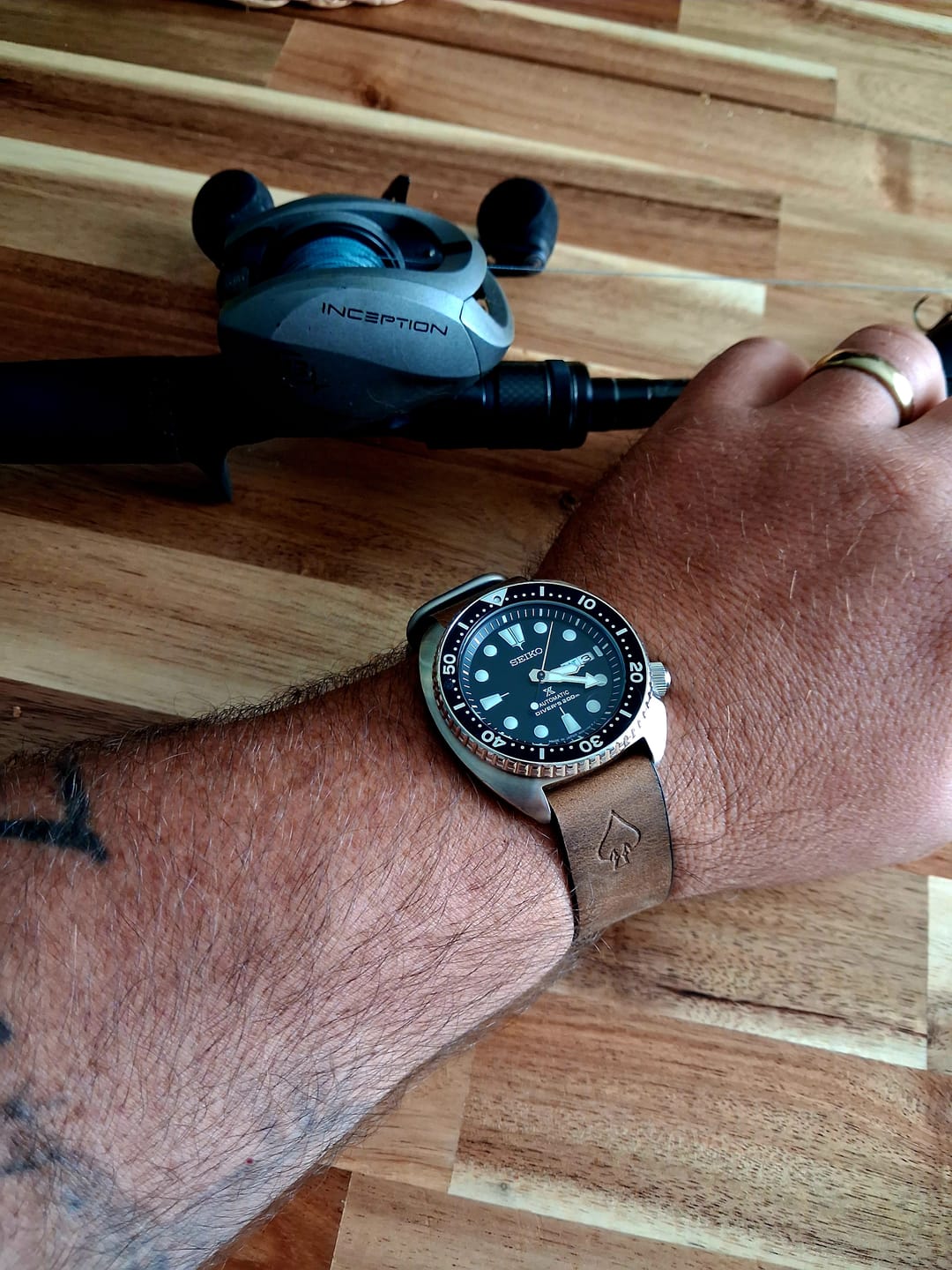 Customer photo review of W.O.E. Leather Single Pass Strap