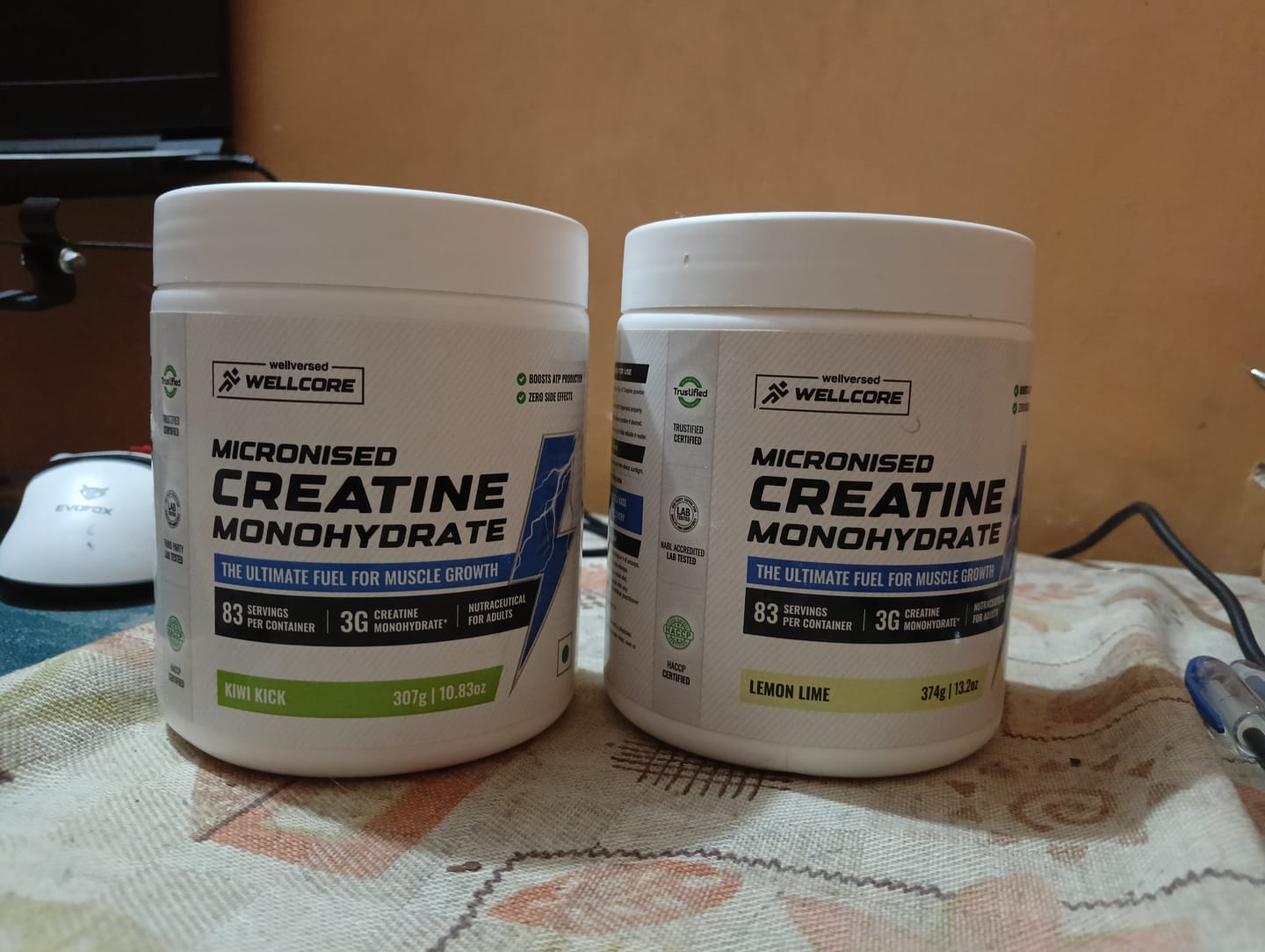 Customer photo review of Wellcore - Pure Micronised Creatine Monohydrate | Kiwi Kick (307g, 83 servings)