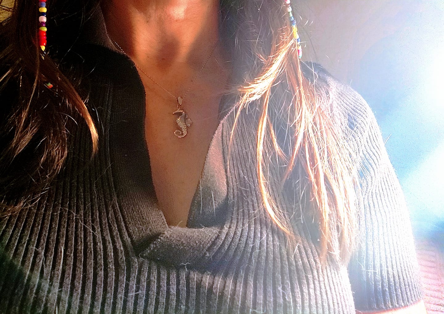 Customer photo review of Collar Caballito de Mar