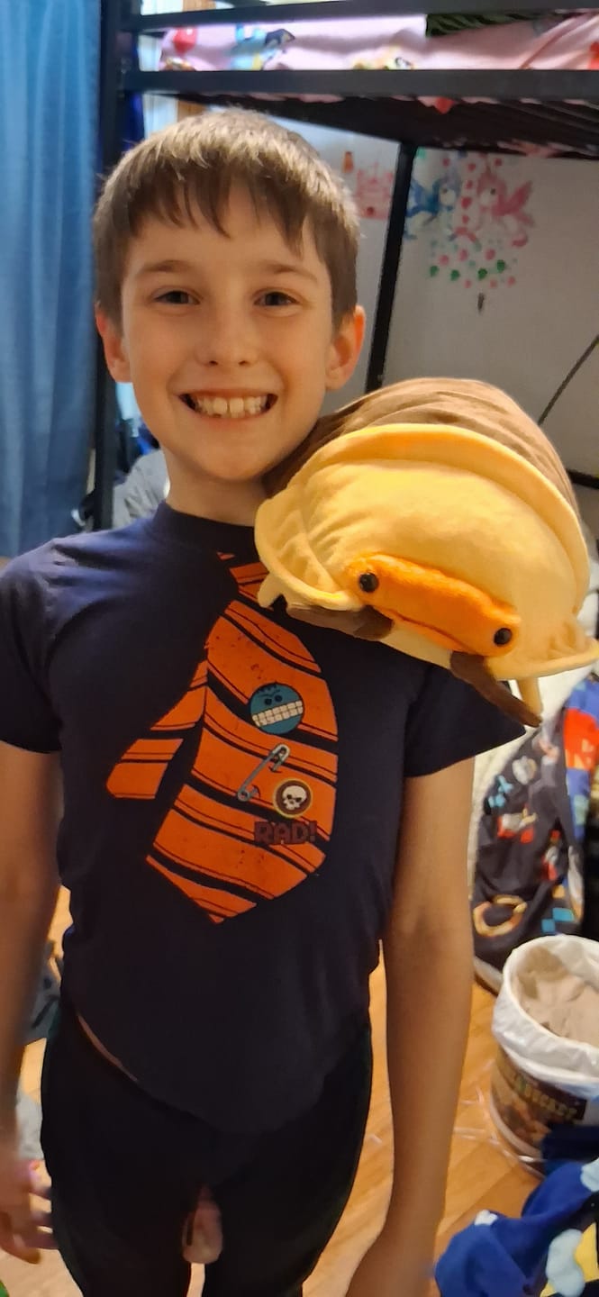 Customer photo review of Rubber Ducky Isopod Soft Stuffed Plush Toy