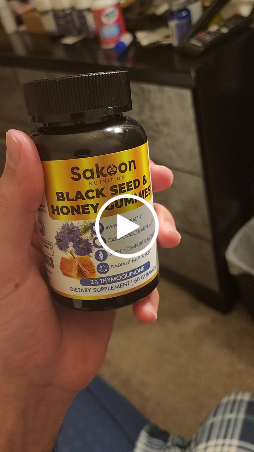 Customer video review of Black Seed Oil Gummies with Honey | Halal, High-Thymoquinone | Sakoon