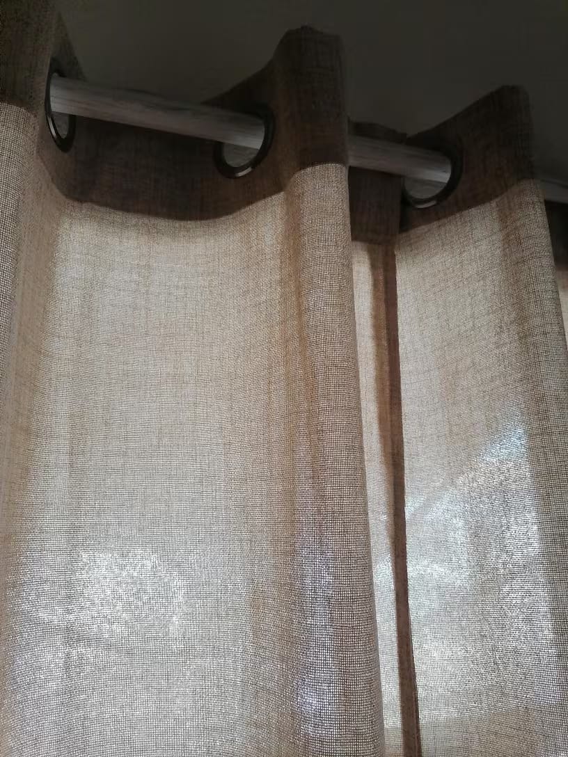 Customer photo review of Cortina Voil de Linho Texturizado Sob Medida - Élysée