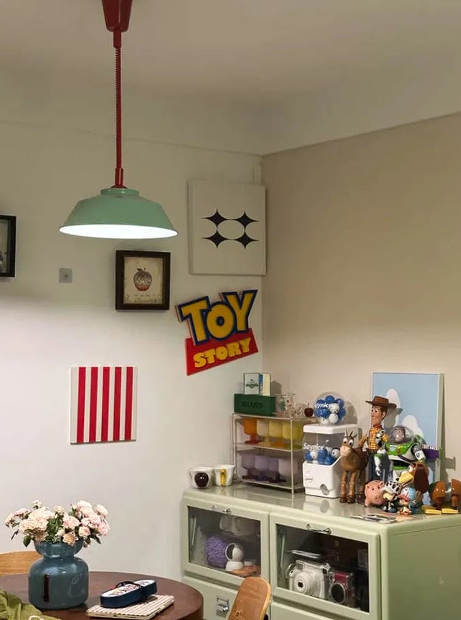 Customer photo review of Glossy Metal Pendant Light