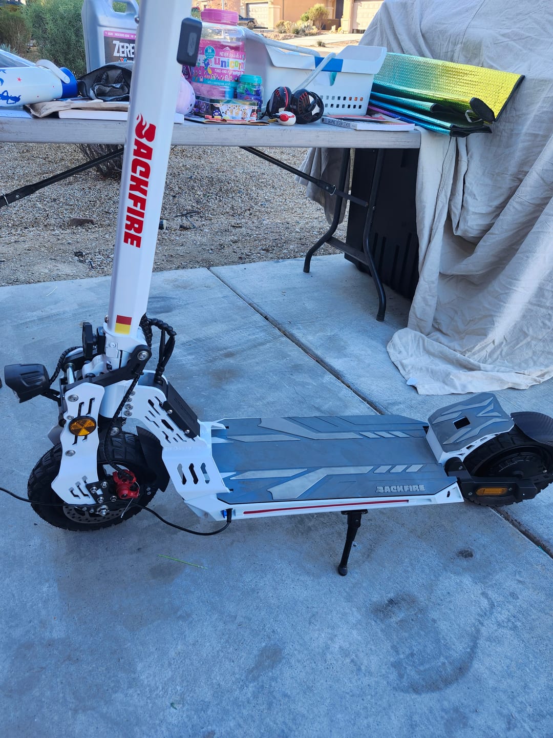 Customer photo review of Accessories for Backfire M8 & M7 Rover Scooter