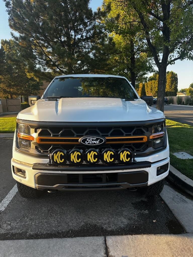 Customer photo review of Foutz Motorsports Front Light Mount (stock bumper) 2024-2027 Ford F-150