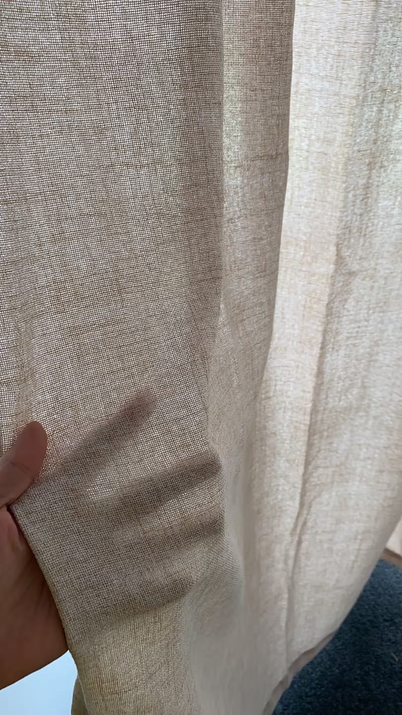 Customer photo review of Cortina Voil de Linho Texturizado Sob Medida - Élysée