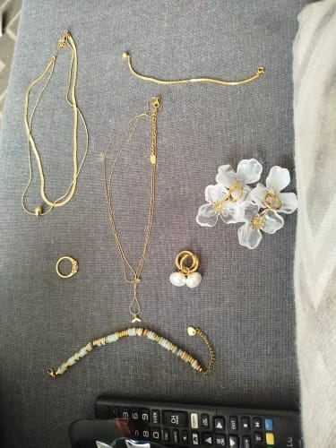 Customer photo review of Serpent's Cascade Necklace