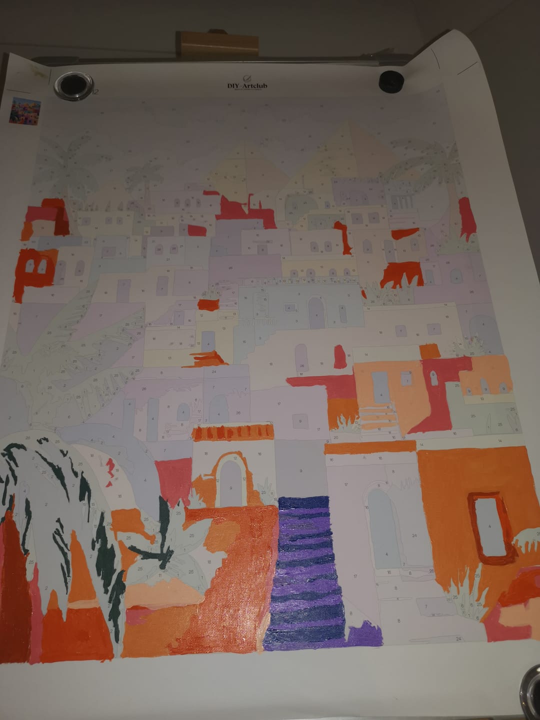 Customer photo review of Colorful Egypt | Paint by Numbers