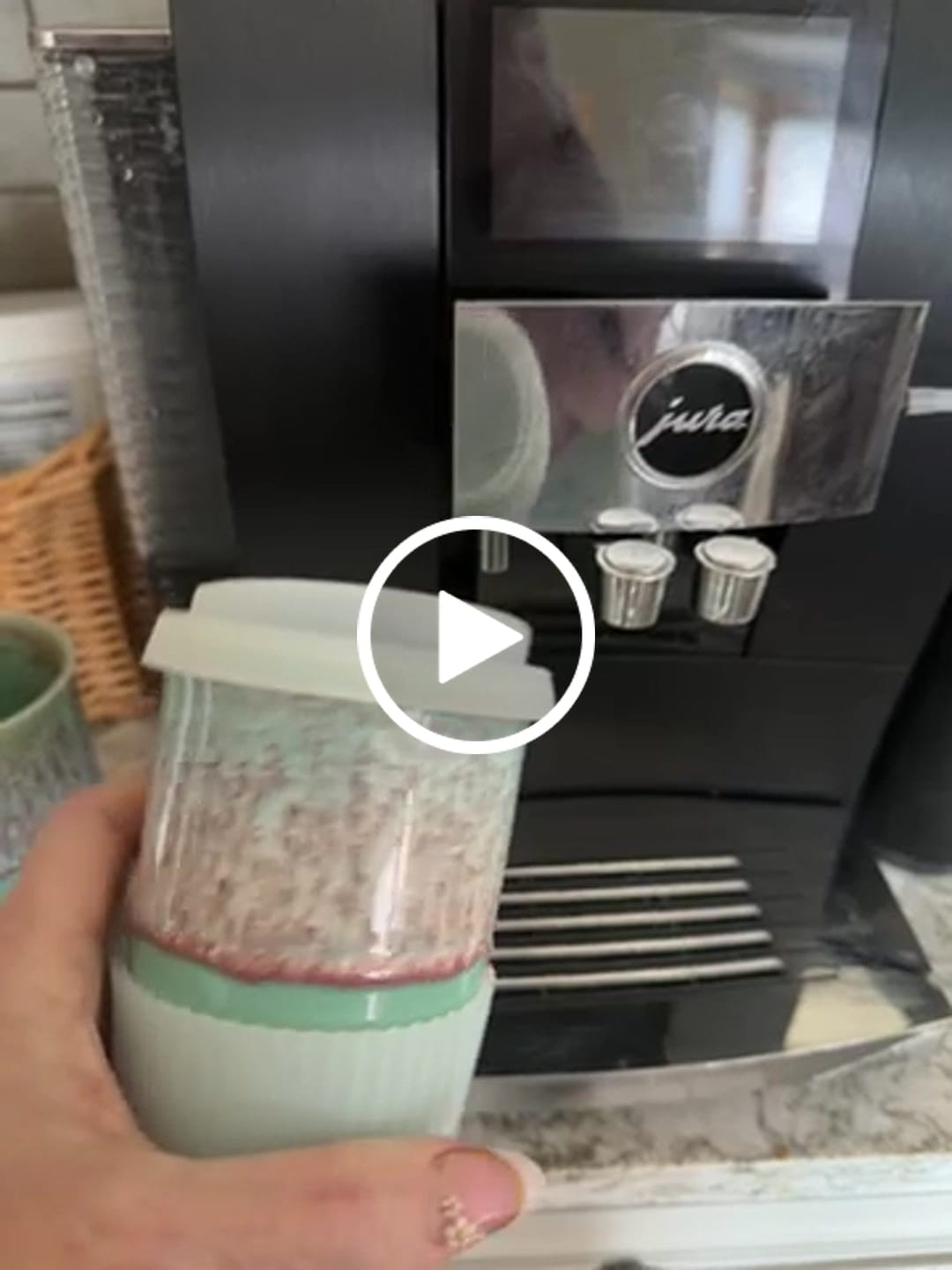 Customer video review of Clear Lid and Sleeve for 12oz cup