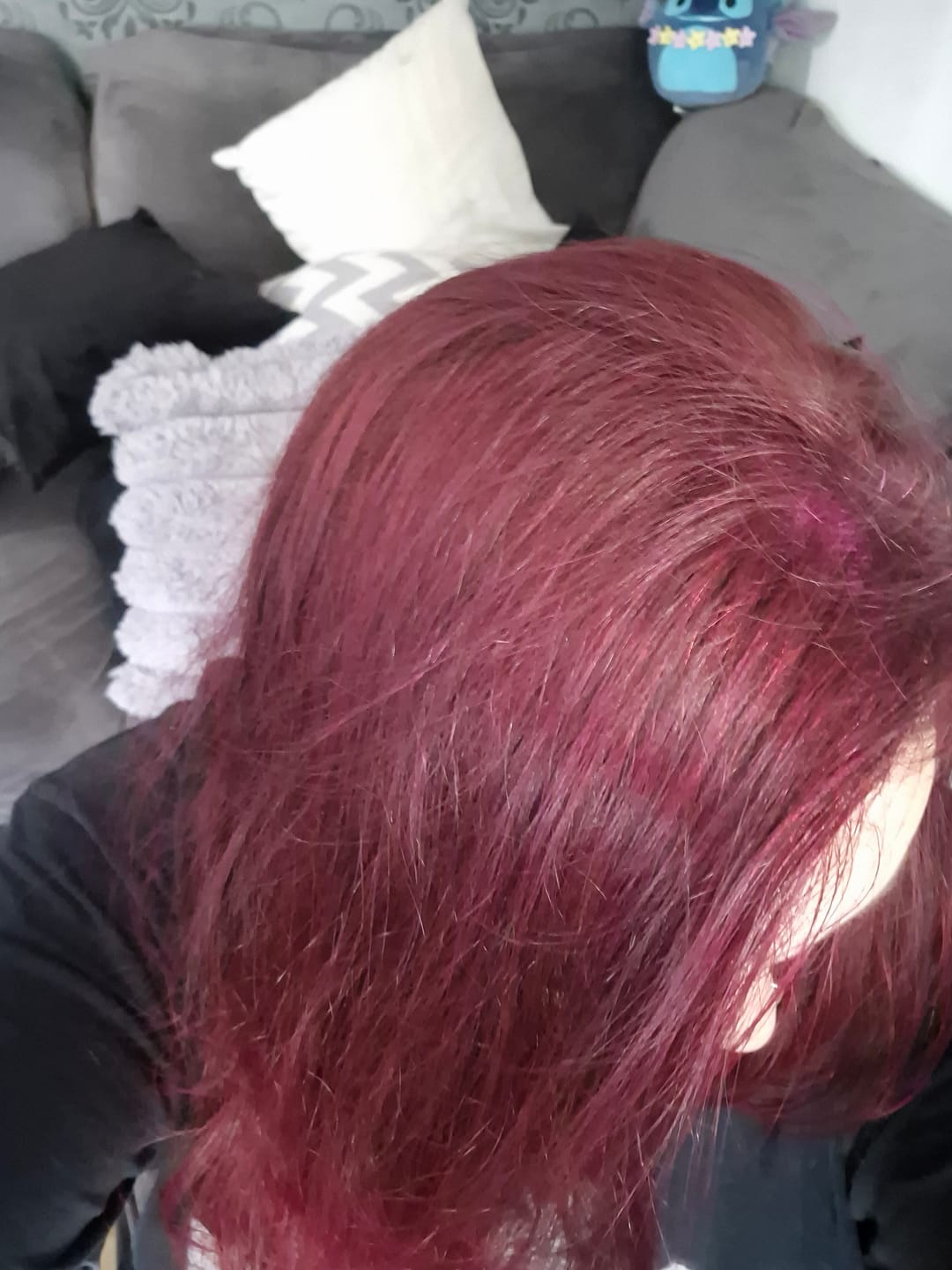 Customer photo review of Mattie Cerise - Vegan Semi-Permanent Direct Dye Hair Color Cream 210 ml