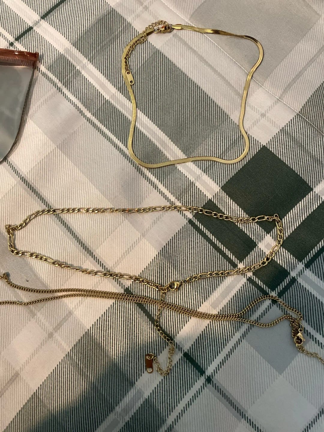 Customer photo review of Golden Harmony Layered Necklace