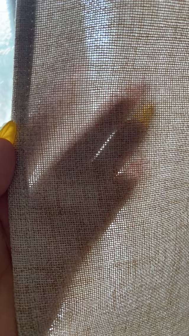 Customer photo review of Cortina Voil de Linho Texturizado Sob Medida - Élysée