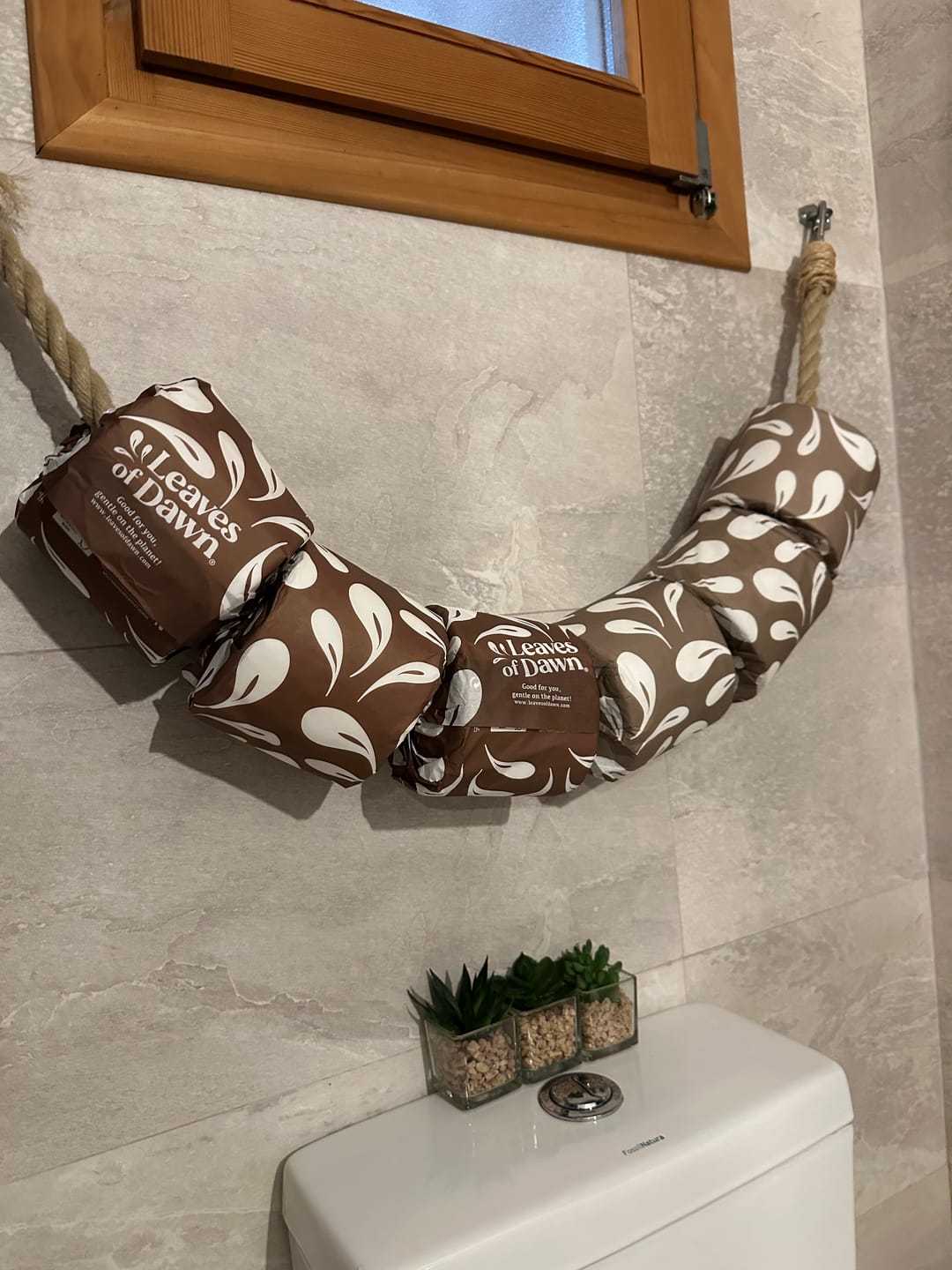 Customer photo review of 100% Bamboo Toilet Paper - 3ply -  40 meters