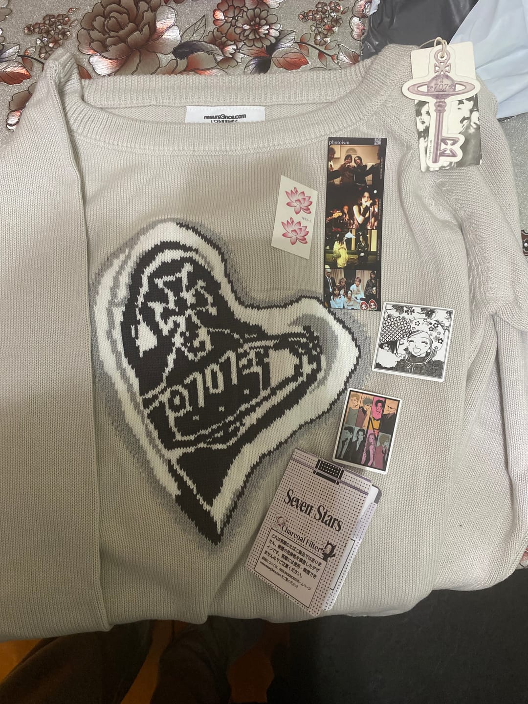 Customer photo review of 707 FLAME KNIT SWEATER