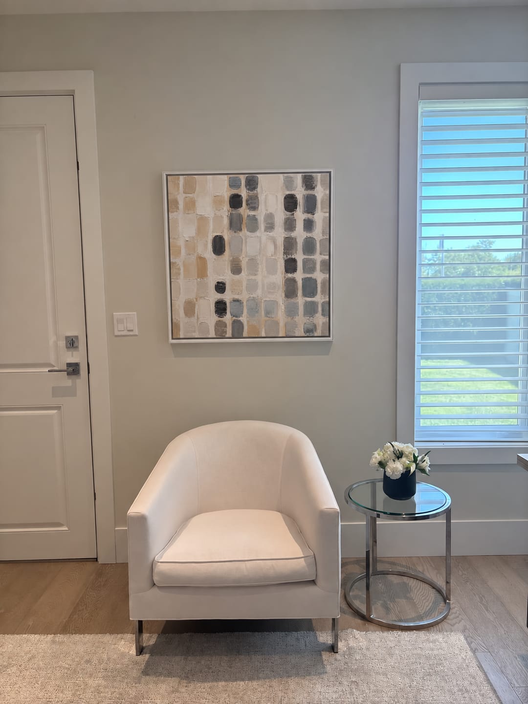 Customer photo review of Quiet Matrix Abstract Wall Art