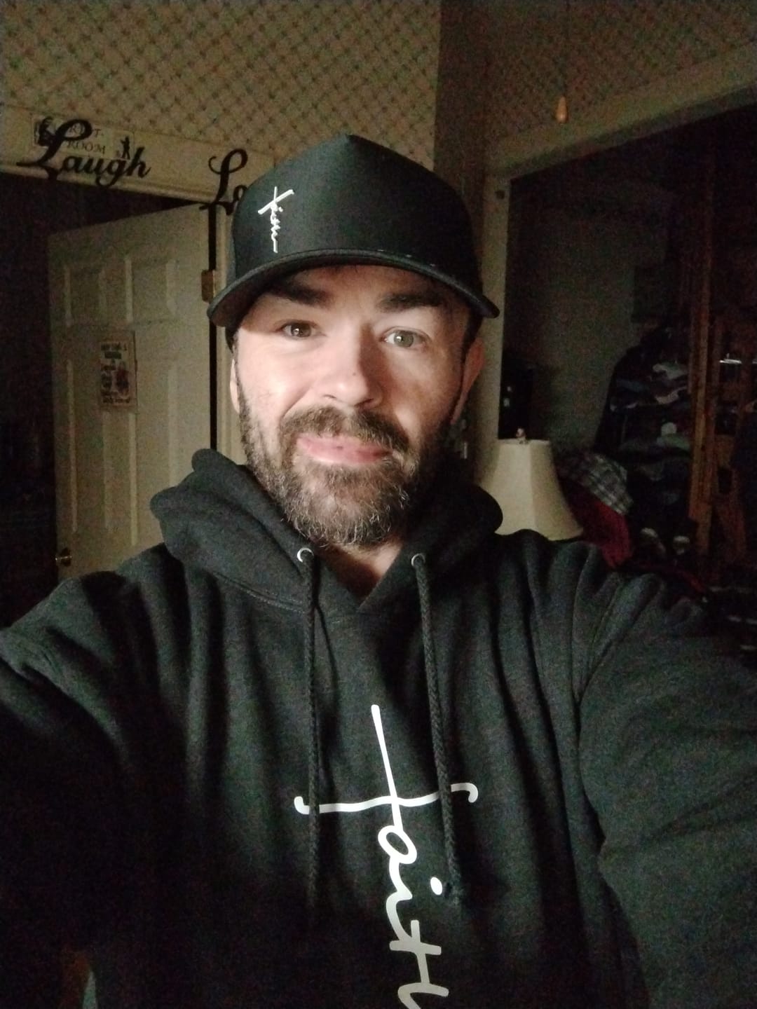 Customer photo review of Faith Cross Hoodie