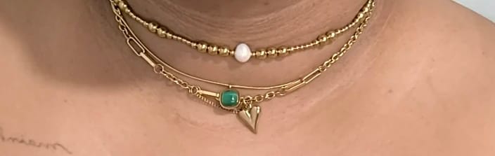 Customer photo review of Romantic Heart Pendant