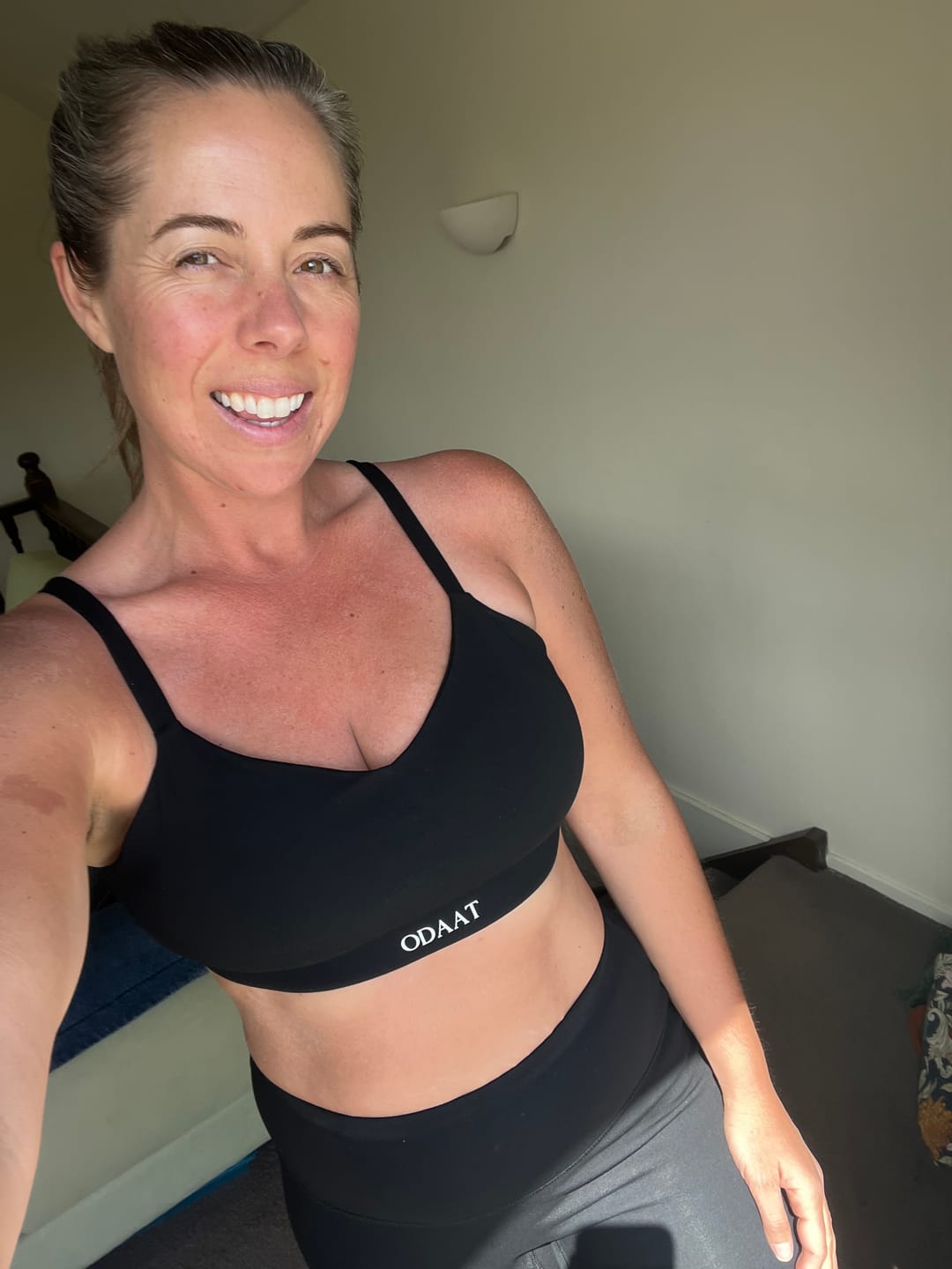 Customer photo review of Organic Cotton Align Sports Bra