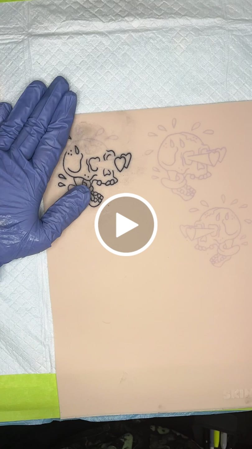 Customer video review of Tattoo Practice Skin | Size Medium A4 | Pack of 3