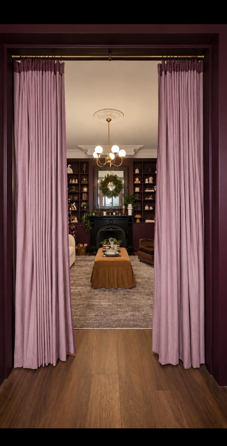 Customer photo review of Silent Glide Roman Bronze Curtain Rod