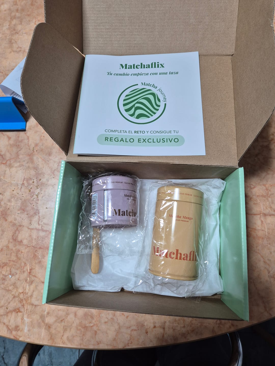 Customer photo review of Té Matcha Premium Mango