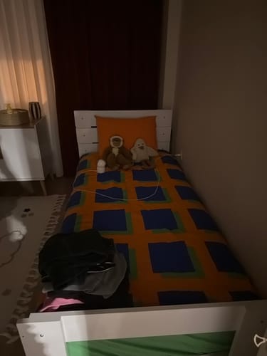 Customer photo review of Cozy Home Popping Colors Tek Kişilik Lastikli Çarşaflı Nevresim Takımı Venus Mavi
