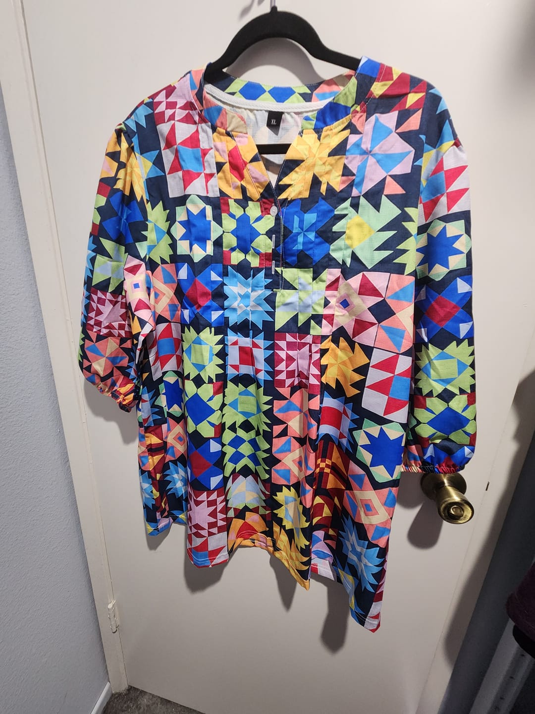 Customer photo review of Patchwork Celebration Blouse