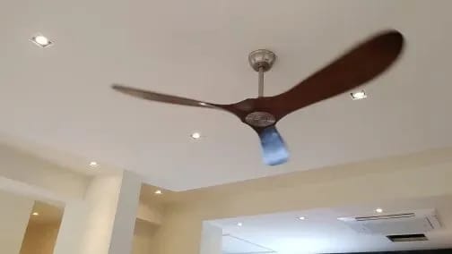 Customer photo review of Wooden Ceiling Fan with Remote, 3 Blades, DC Motor, 132–152 cm