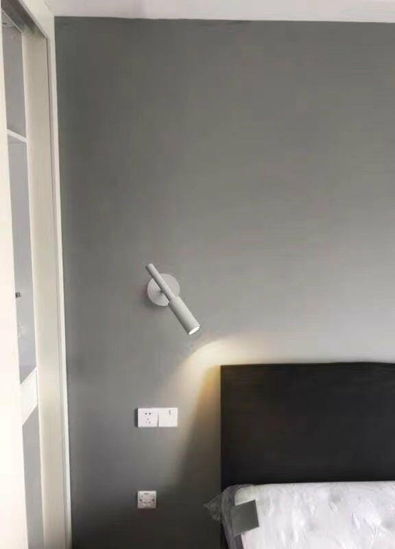 Customer photo review of Slim Black Aluminium Wall Light, Swivel Beam, Wall Sconce, 10 cm