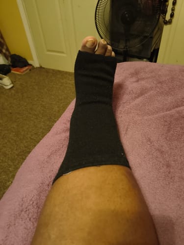 Customer photo review of Meias de bambu premium anti-fadiga