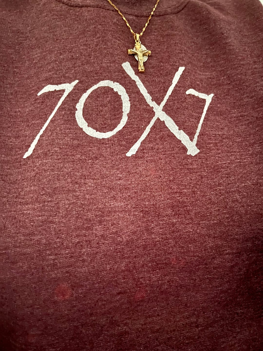 Customer photo review of Forgive Sweatshirt