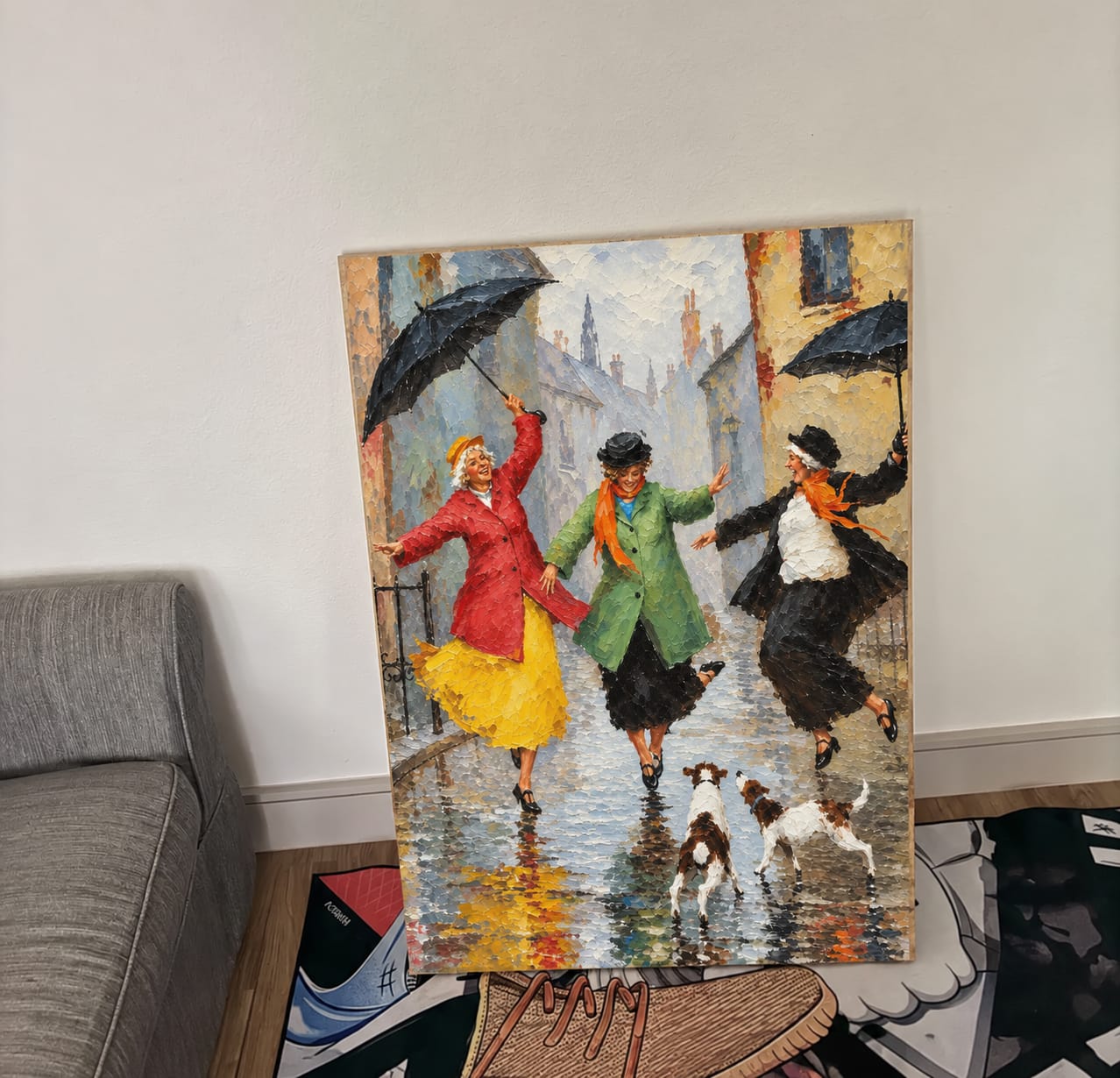Customer photo review of Rainy Revelry Wall Art