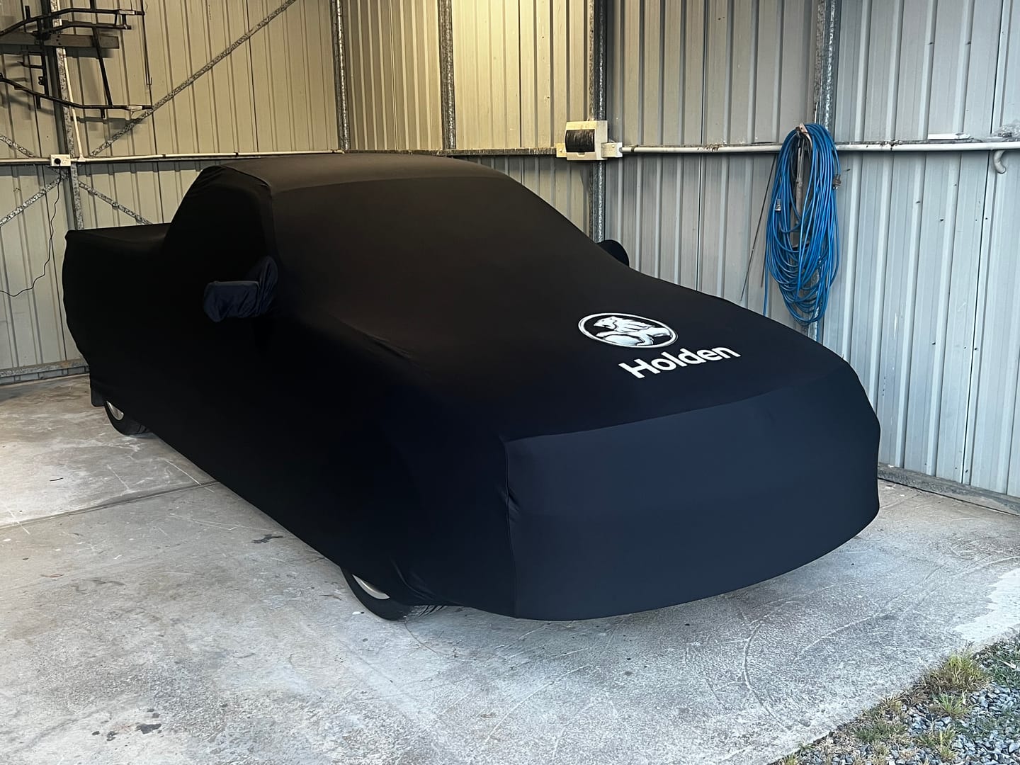 Customer photo review of 1993-2000 Holden Commodore VR VS Ute (no roll bars)   2 mirrors Purfit Indoor Custom Car Cover