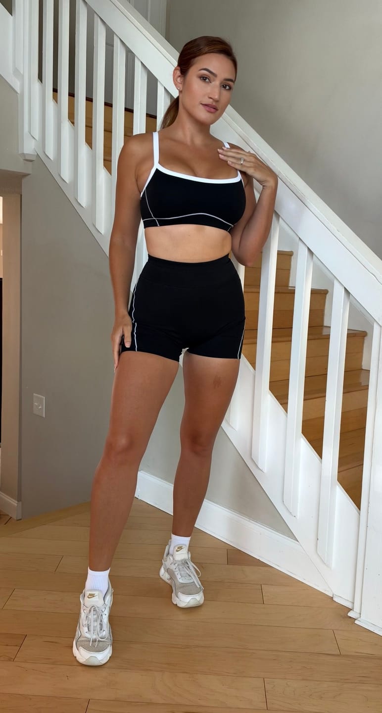 Customer photo review of Contrast Sports Bra